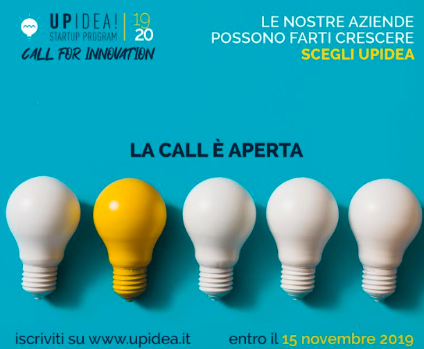 Al via la nuova call di Upidea! Startup program – Call for innovation
