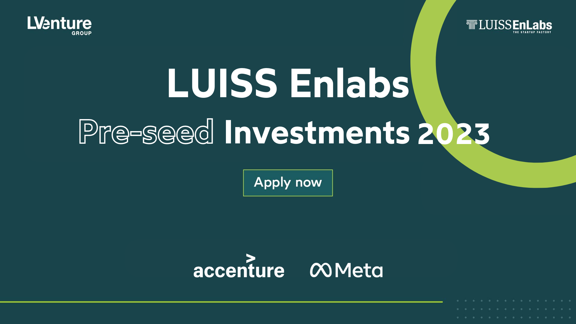 LUISS EnLabs Pre-Seed Investments 2023